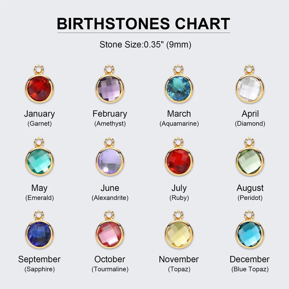 Arabic Birthstone Necklace