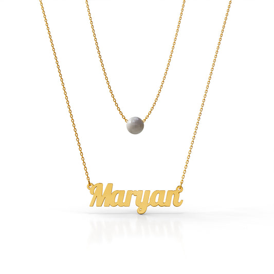 Double Layered Pearl Necklace