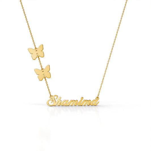 Twin Butterfly Necklace