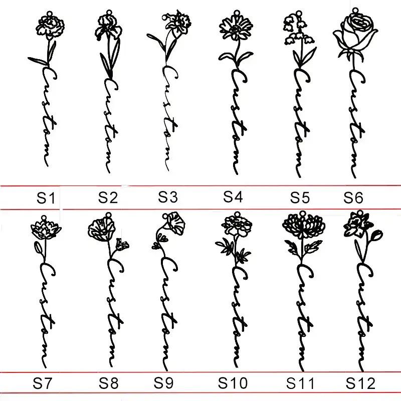 Birth Flower Necklace