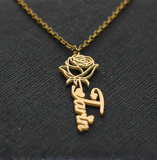 Birth Flower Necklace