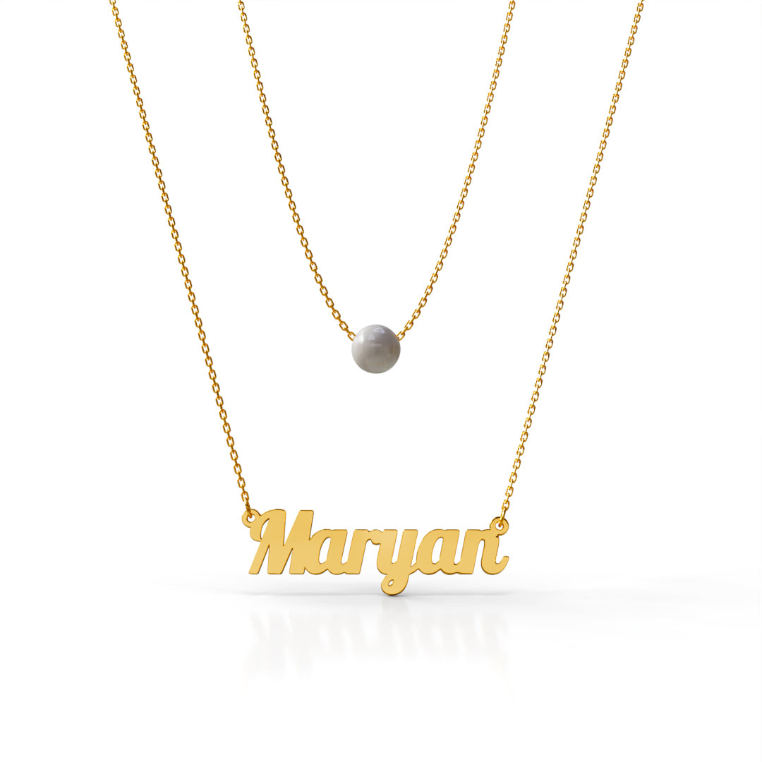 Double Layered Pearl Necklace