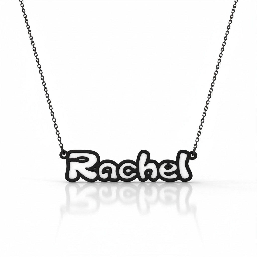 Bubble Font Necklace