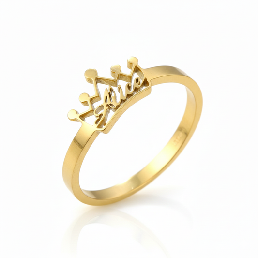 Regal Script Ring
