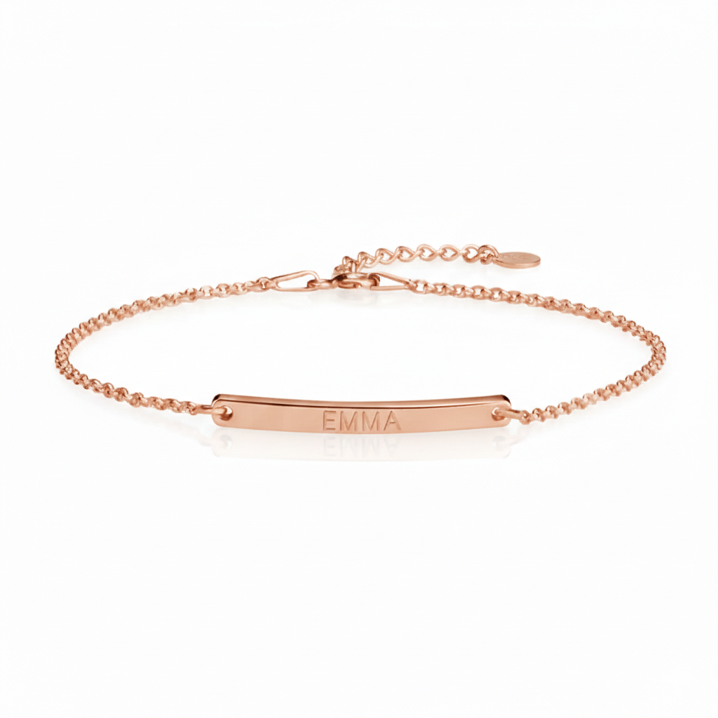 Engraved Bar Bracelet