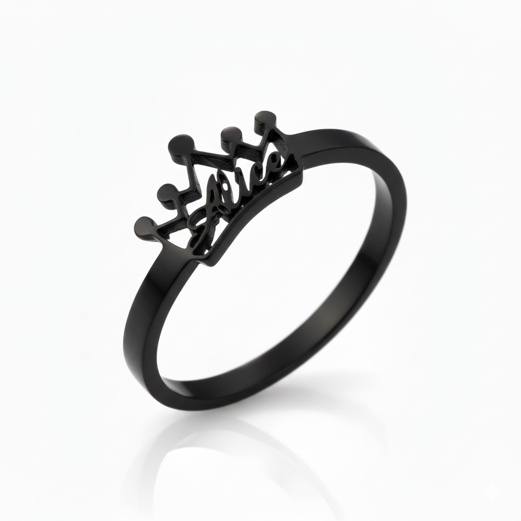 Regal Script Ring