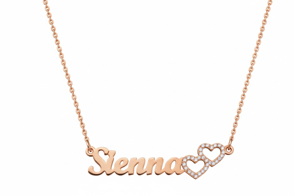 Iced Love Name Necklace