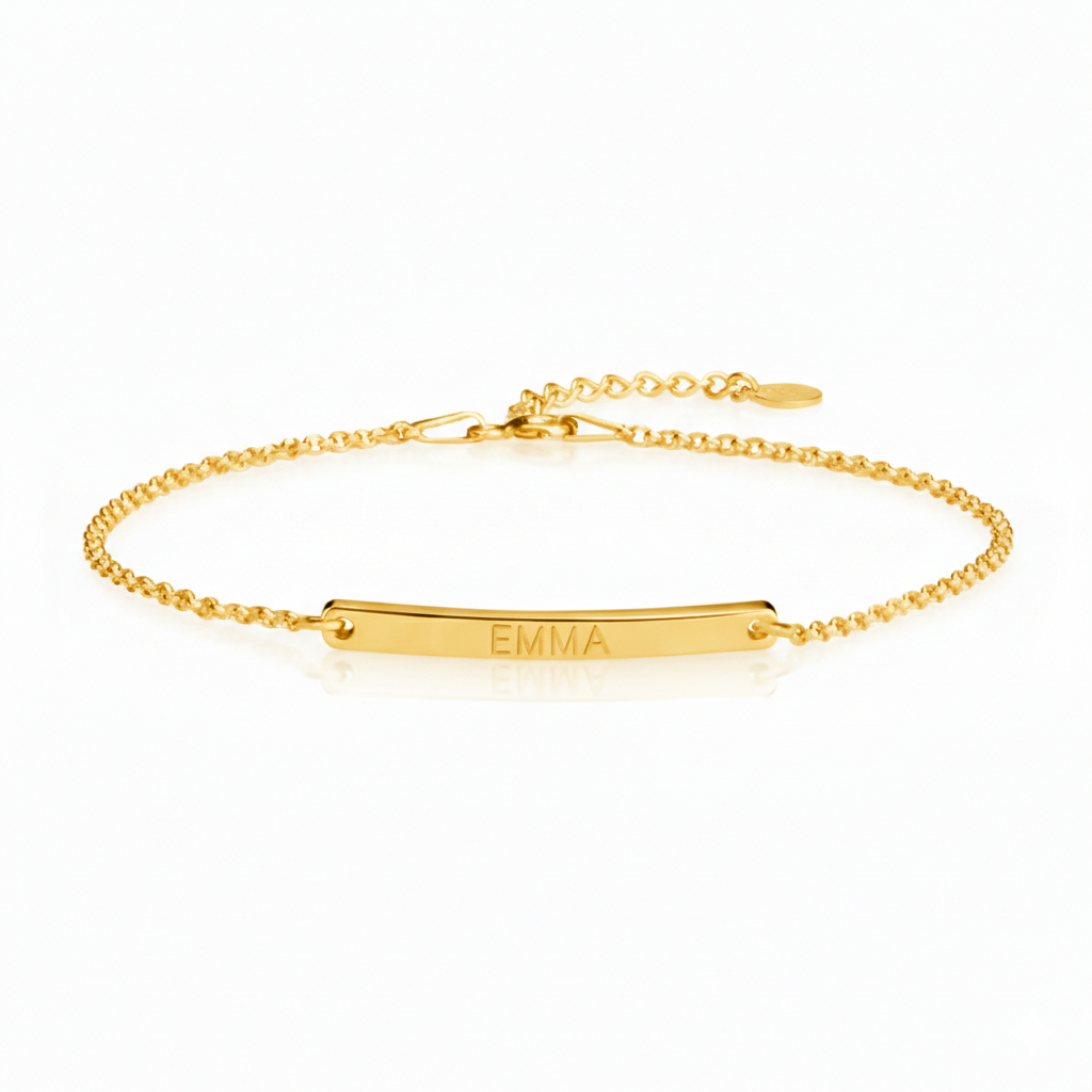 Engraved Bar Bracelet