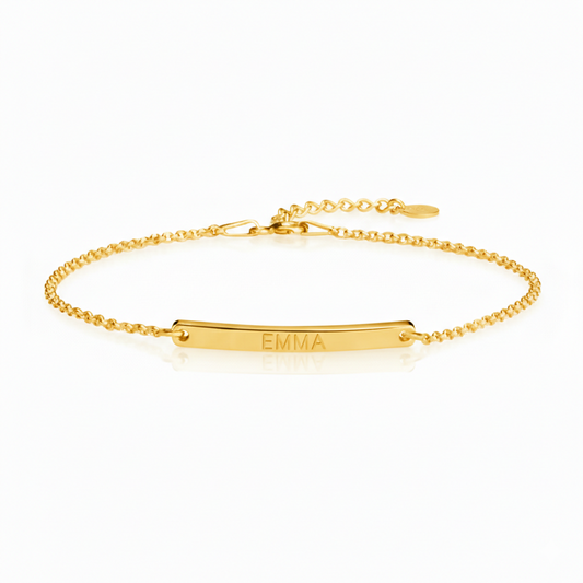 Engraved Bar Bracelet