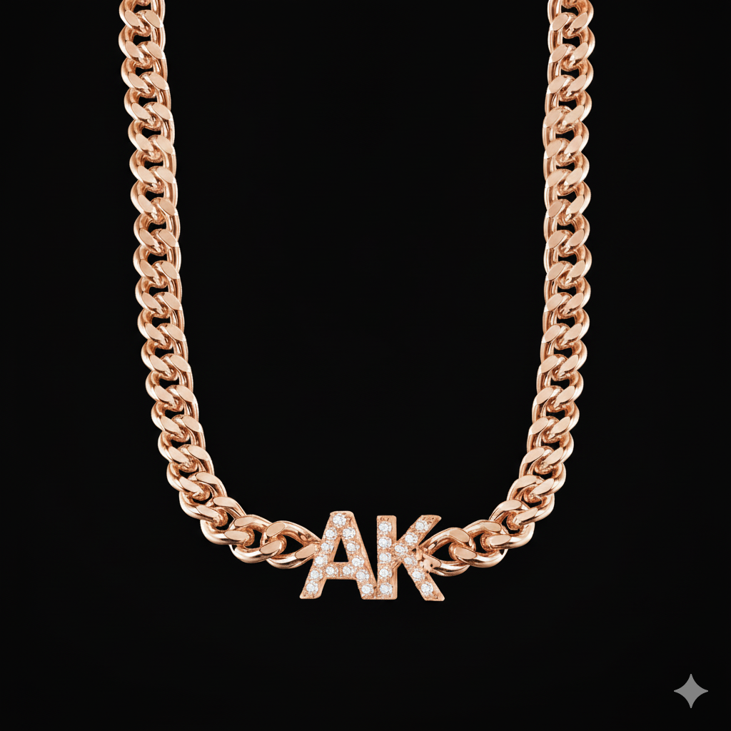 Iced Initial Necklace