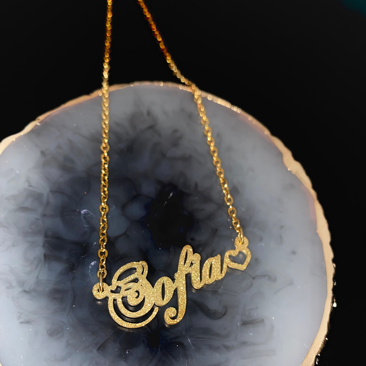 Frosted Sweetheart Necklace