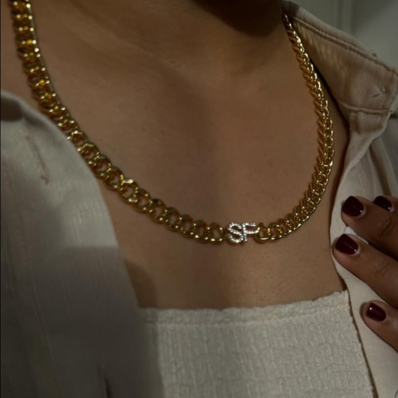 Iced Initial Necklace