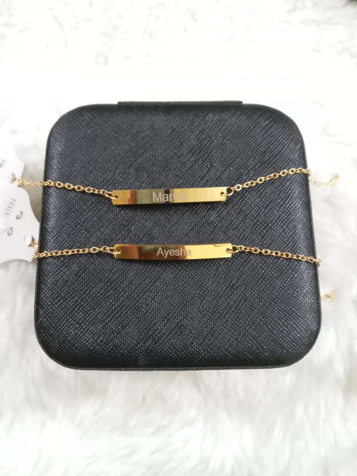 Engraved Bar Bracelet